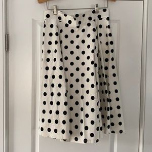 Long Polkadot skirt from ModCloth